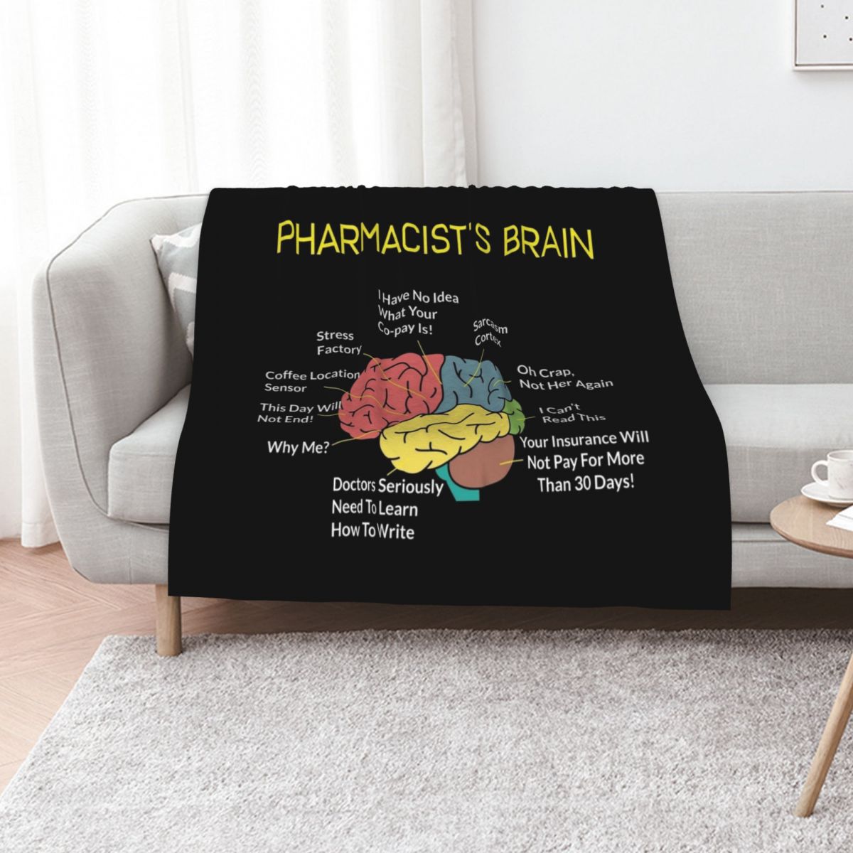 3D Printing In Pharmacy - สมองเภสัชกร เสื้อยืดเภสัชกรตลก เทคเภสัชกร ผ้าห่มคลุม ผ้าห่มขนฟูสำหรับโซฟา ผ้าห่มหรูหรา