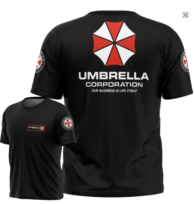 3D Printing Icon - เสื้อยืด Resident Evil Umbrella Corporation รุ่นขายดี