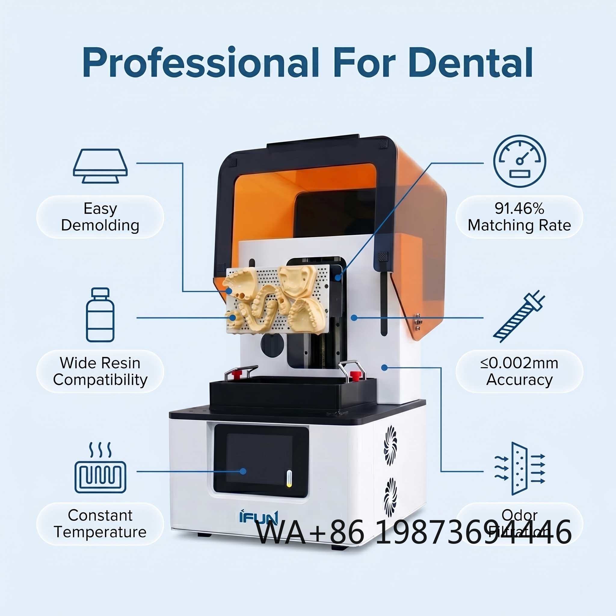 3D Printing Dental - เครื่องพิมพ์ 3 มิติ สำหรับงานทันตกรรมแบบเรซิ่นระดับมืออาชีพ ใช้สำหรับพิมพ์แบบจำลองทางทันตกรรมและเครื่องมือเสริม