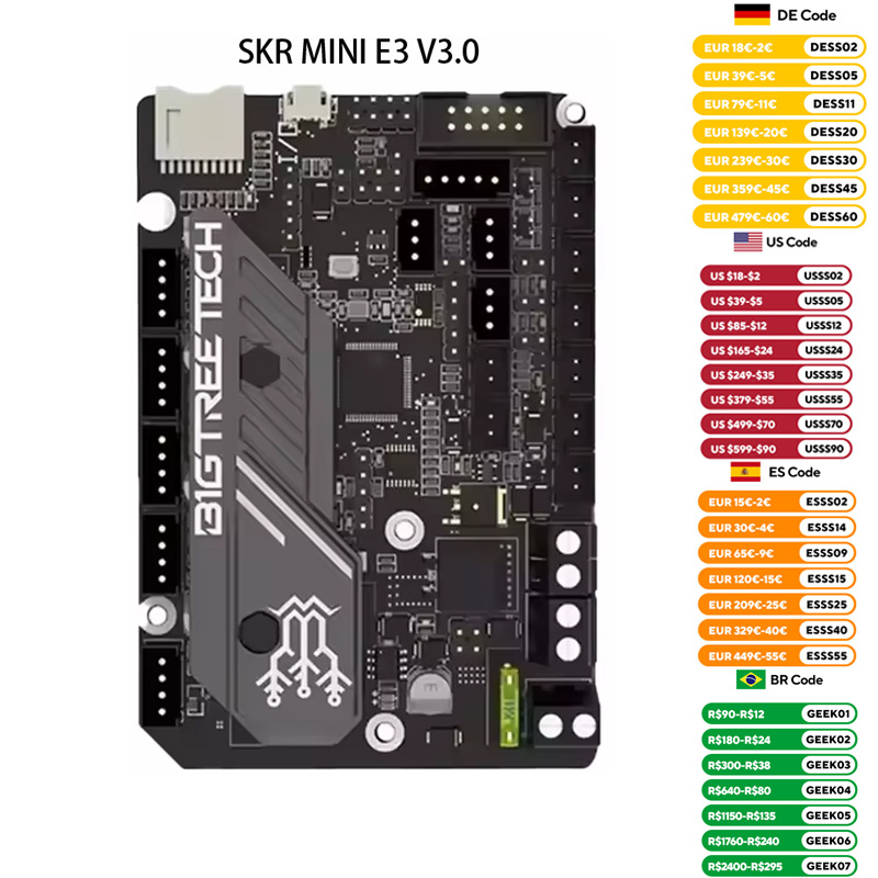 3D Printer Bed Spring - Bigtreetech skr V3.0 E3ขนาดเล็กมาเธอร์บอร์ด3D V2 E3ขนาดเล็ก