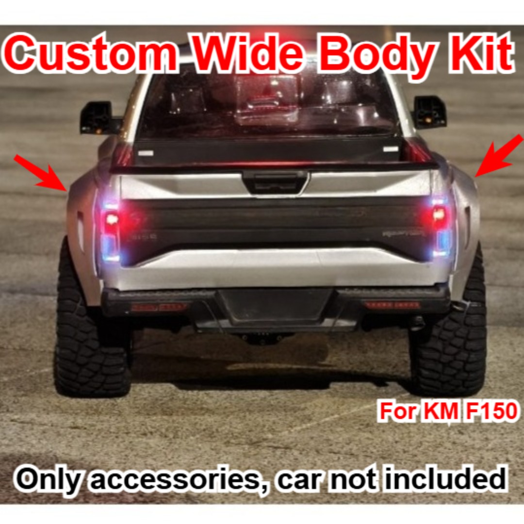 3D Printing Widebody Kit - ชุดแต่งตัวถังกว้างพิมพ์ 3 มิติ สำหรับรถกระบะบังคับวิทยุ KM F150