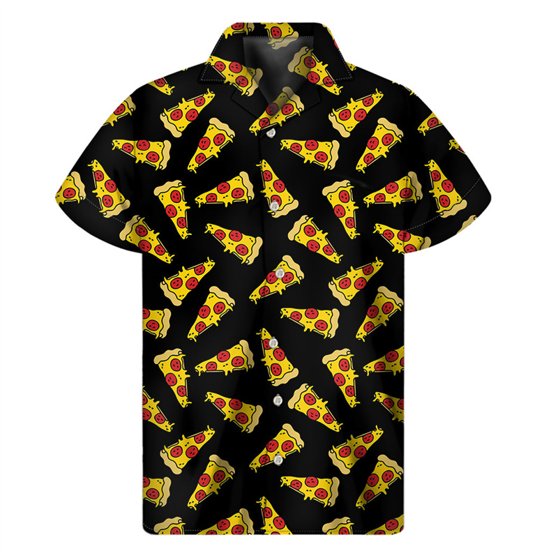 เสื้อเชิ้ตฮาวายลายพิซซ่าการ์ตู - 3D Printing Food บทวิจารณ์และราคา