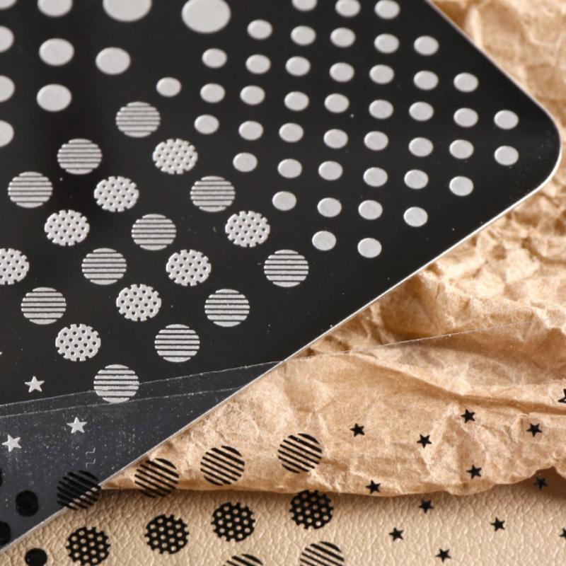 แผ่นปั๊มลายเล็บสแตนเลสลายจุดแล - 3D Printing Template บทวิจารณ์และราคา