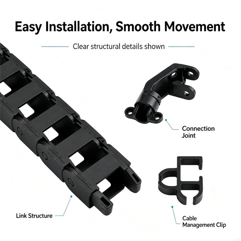 โซ่ลากสายเคเบิลแบบบริดจ์สำหรับ - 3D Printer Cable Chain บทวิจารณ์และราคา