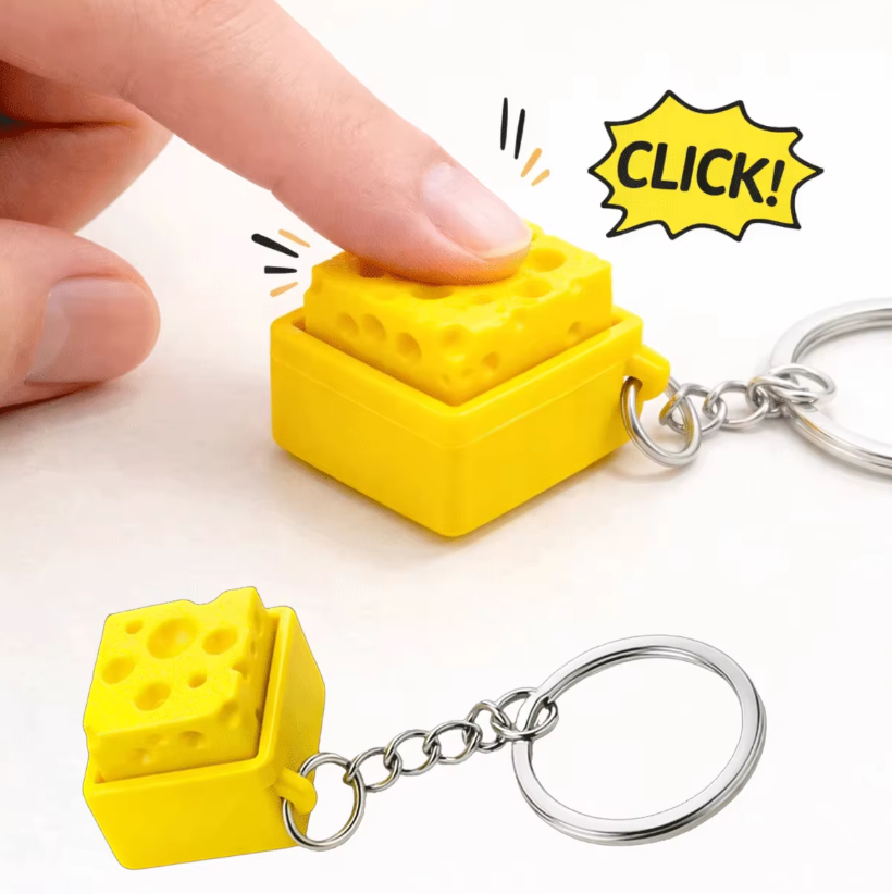พวงกุญแจรูปคีย์บอร์ดชีสขนาดเล็ - 3D Printing Keychain บทวิจารณ์และราคา