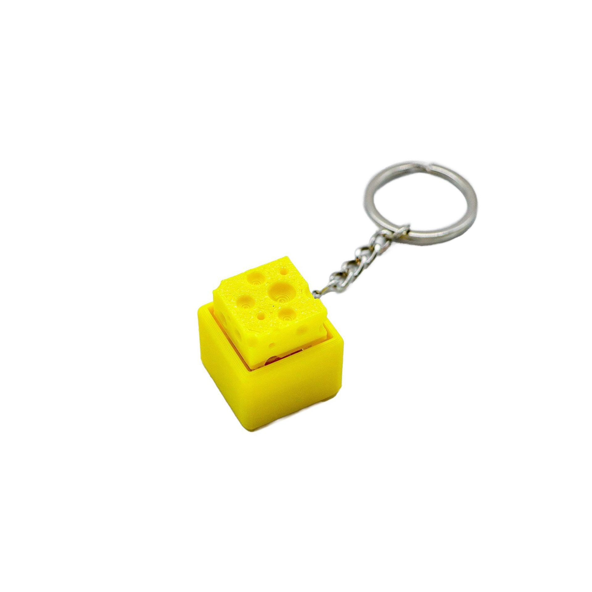 พวงกุญแจรูปคีย์บอร์ดชีสขนาดเล็ - 3D Printing Keychain บทวิจารณ์และราคา