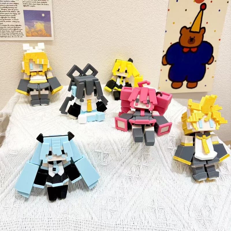 พวงกุญแจอนิเมะฮัตสึเนะ มิกุ พิ - 3D Printing Keychain บทวิจารณ์และราคา