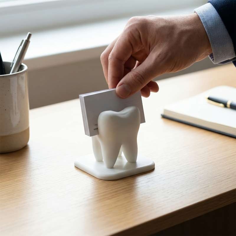 ที่ใส่นามบัตรรูปฟันพิมพ์ 3 มิต - 3D Printing Dental บทวิจารณ์และราคา