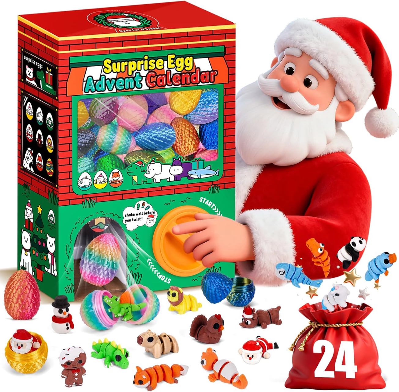 กล่องของขวัญเซอร์ไพรส์ 24 ชิ้น - 3D Printing Fidget Toys บทวิจารณ์และราคา